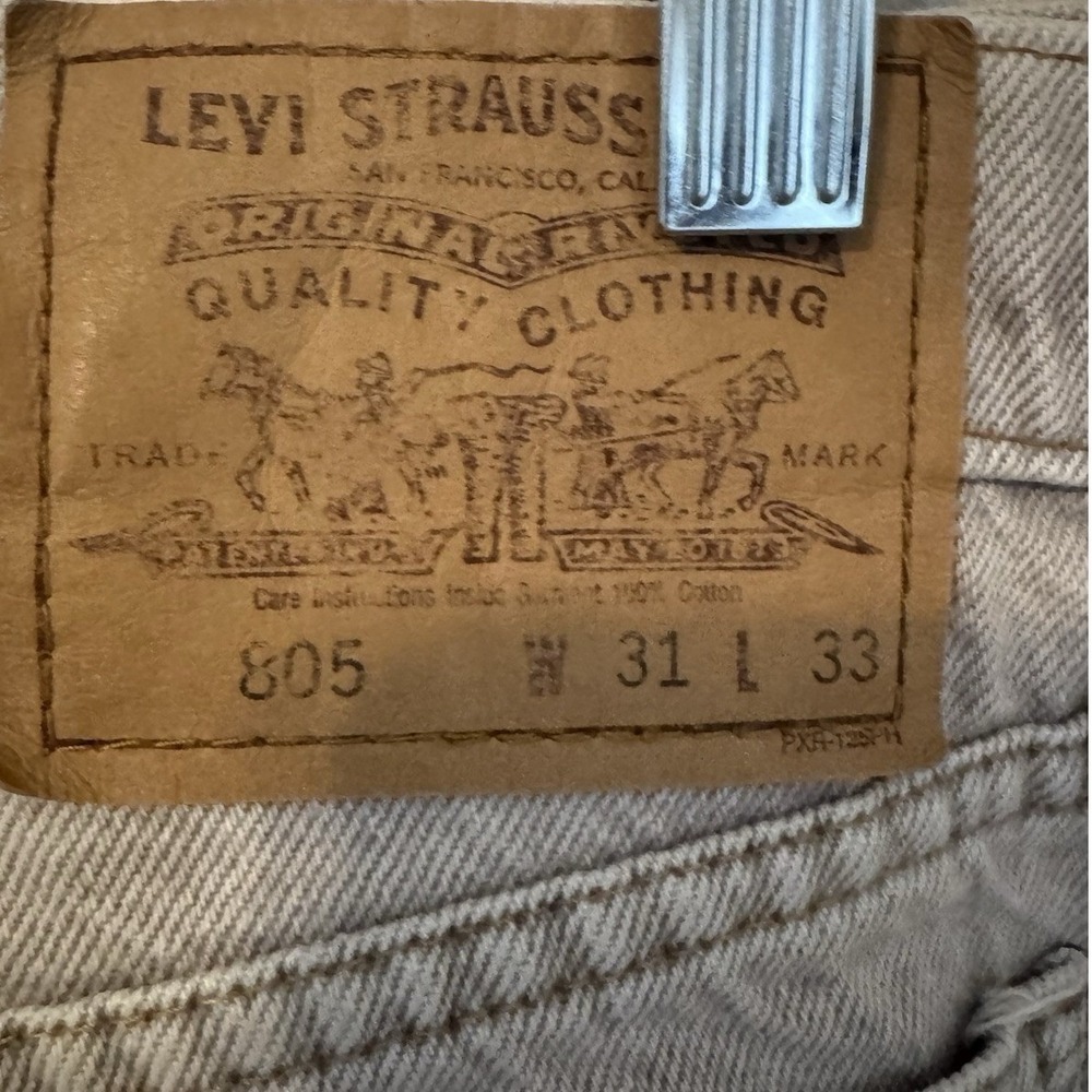 VTG Levi's 805 Orange Tab Gray Wash Jeans Cotton Denim Straight 29x32 - Picture 5 of 13